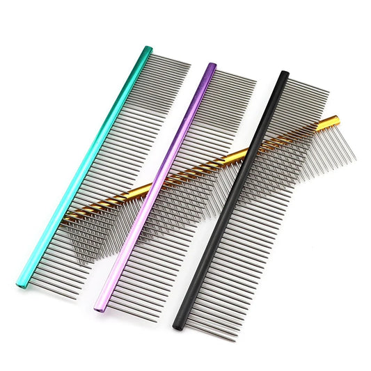 Light Aluminum Pet Comb 6 Colors Optional