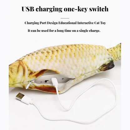 Rechargeable Electric Cat Toy- Floppy Fish with charger