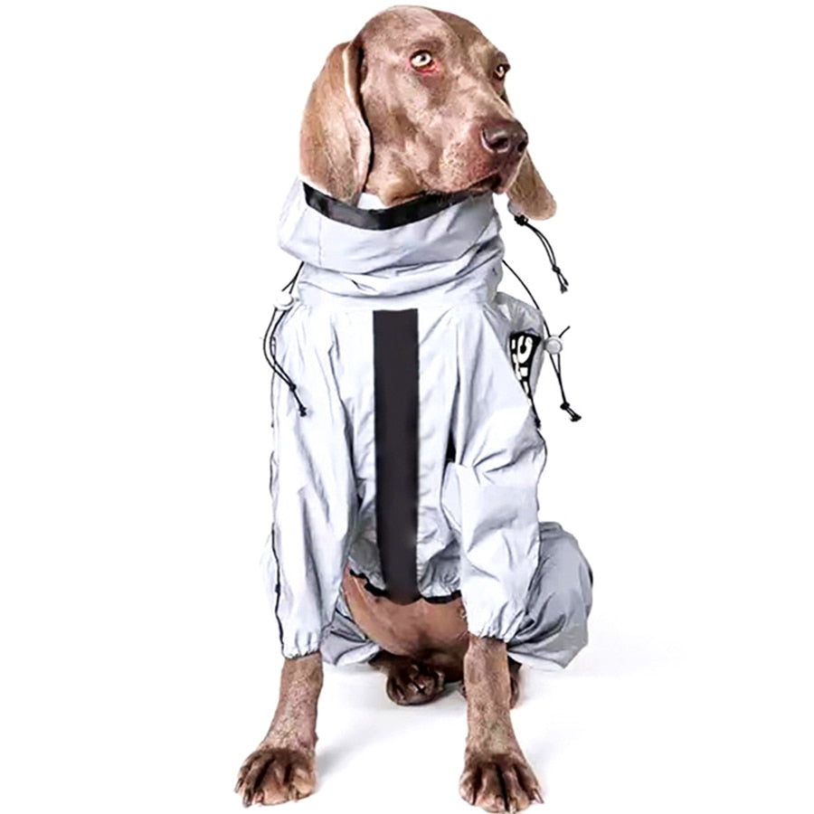 Reflective Dog Jumpsuit Waterproof Raincoat