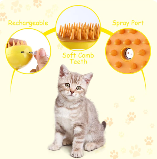 3 in 1 Steamy Pet Brush Pro