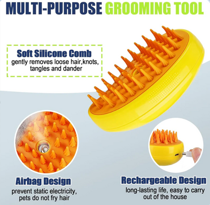 3 in 1 Steamy Pet Brush Pro