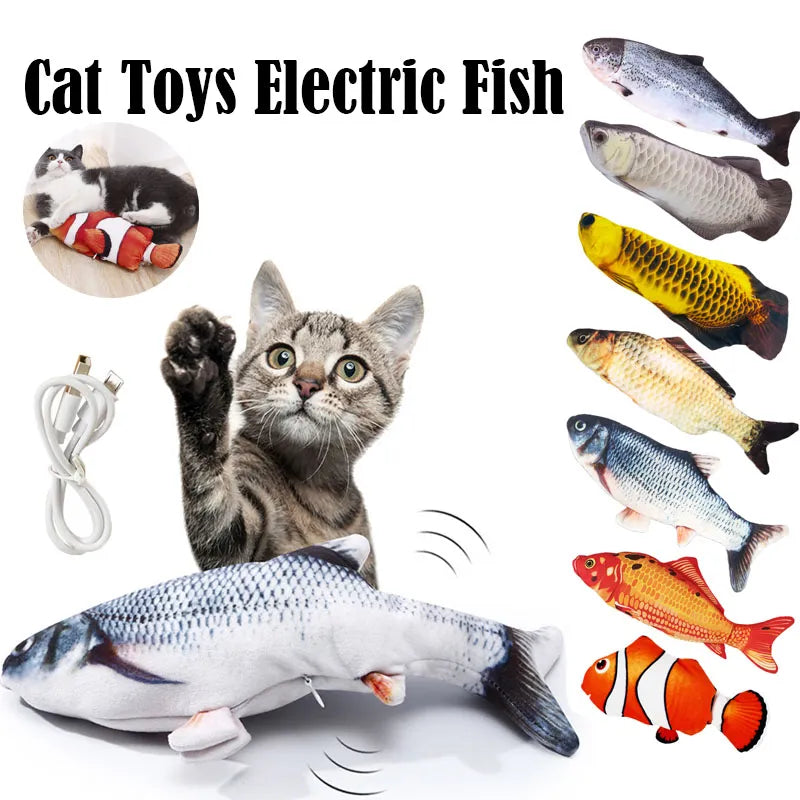 Rechargeable Electric Cat Toy- Floppy Fish with charger